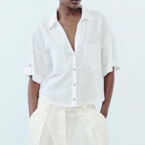 Zara Women's White Blouse